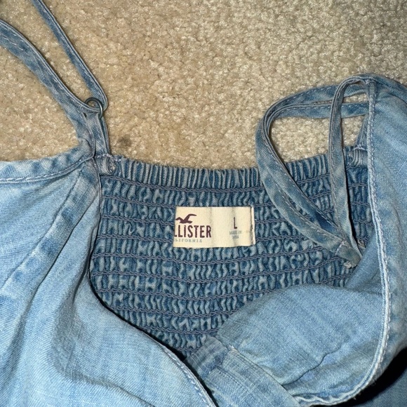 Hollister Light Blue Denim Dress - Picture 4 of 5